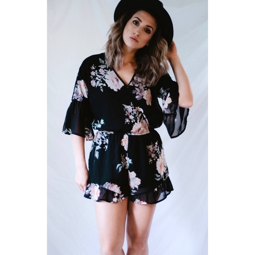 Rue 21 Floral Romper Shorts